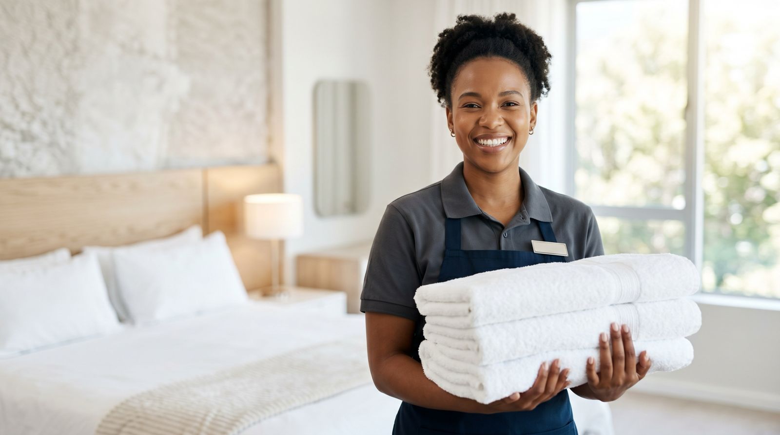 Hospitality professional at work